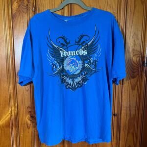 Boise State XL Y2K Graphic T-Shirt Blue Regular